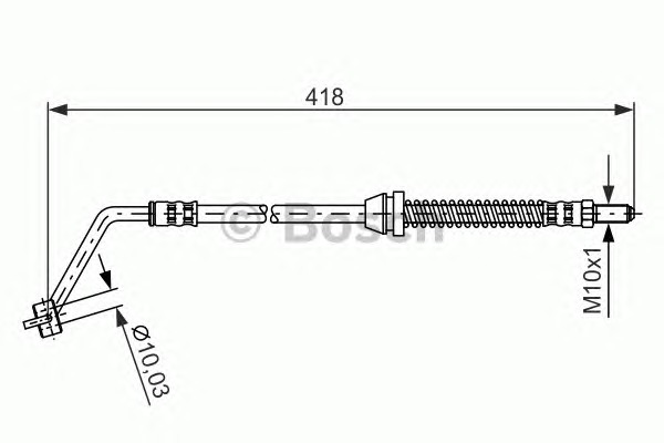 BOSCH Gumifékcső 1987476621_BOSCH