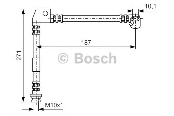 BOSCH Gumifékcső 1987476659_BOSCH