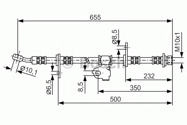 BOSCH Gumifékcső 1987476665_BOSCH