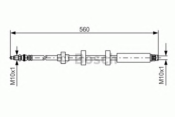 BOSCH Gumifékcső 1987476673_BOSCH