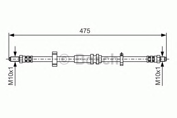 BOSCH Gumifékcső 1987476750_BOSCH