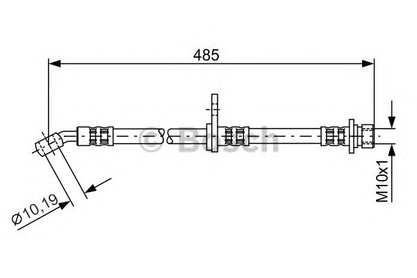BOSCH Gumifékcső 1987481107_BOSCH
