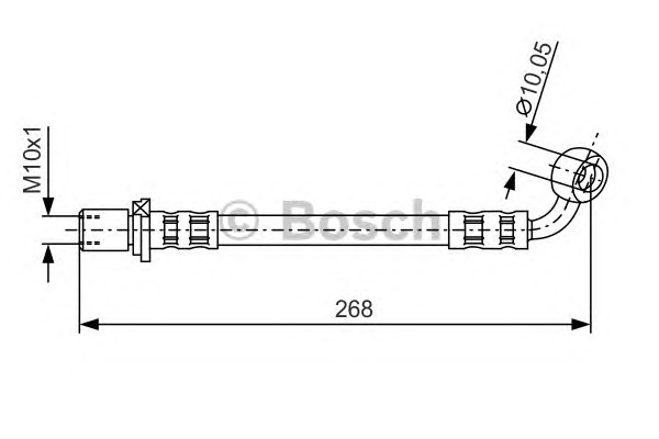 BOSCH Gumifékcső 1987481131_BOSCH