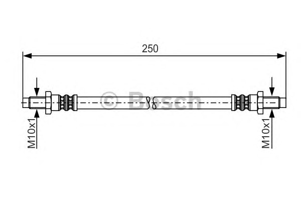 BOSCH Gumifékcső 1987481198_BOSCH