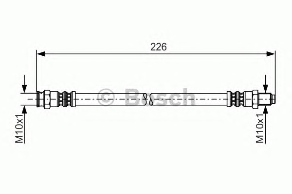 BOSCH Gumifékcső 1987481224_BOSCH