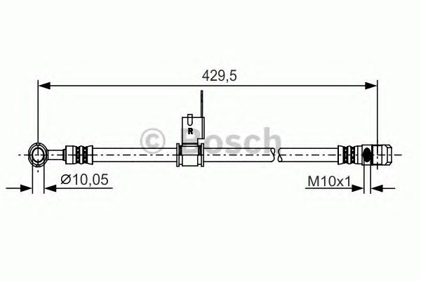 BOSCH Gumifékcső 1987481225_BOSCH