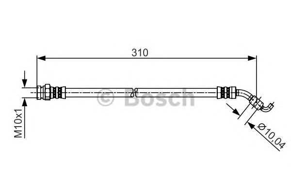 BOSCH Gumifékcső 1987481257_BOSCH