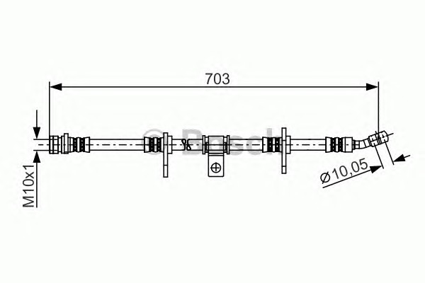 BOSCH Gumifékcső 1987481274_BOSCH