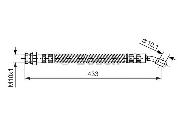 BOSCH Gumifékcső 1987481277_BOSCH