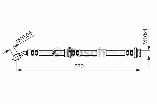 BOSCH Gumifékcső 1987481287_BOSCH