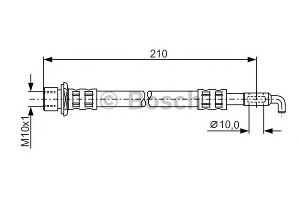 BOSCH Gumifékcső 1987481289_BOSCH