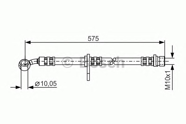 BOSCH Gumifékcső 1987481297_BOSCH