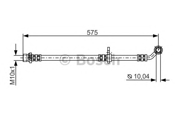 BOSCH Gumifékcső 1987481304_BOSCH