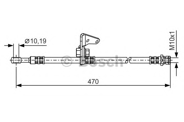 BOSCH Gumifékcső 1987481319_BOSCH