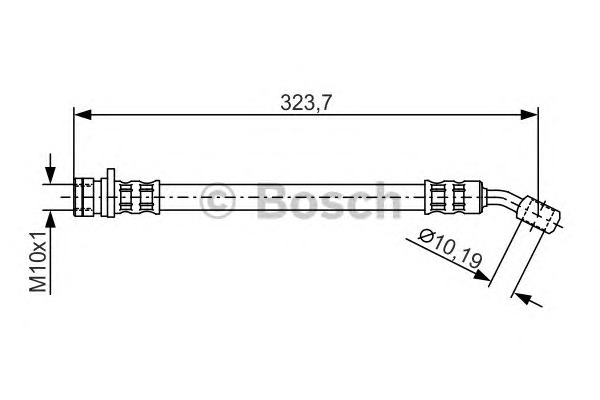 BOSCH Gumifékcső 1987481354_BOSCH