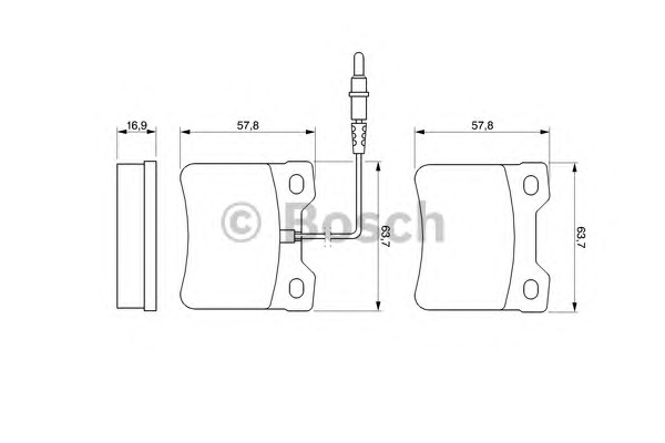 BOSCH Hátsó fékbetét 0986494000_BOSCH