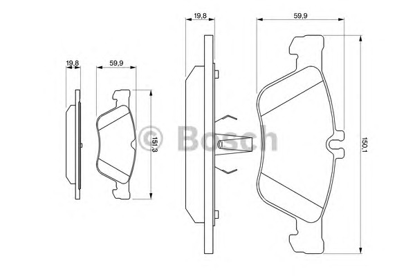 BOSCH Első fékbetét 0986424234_BOSCH