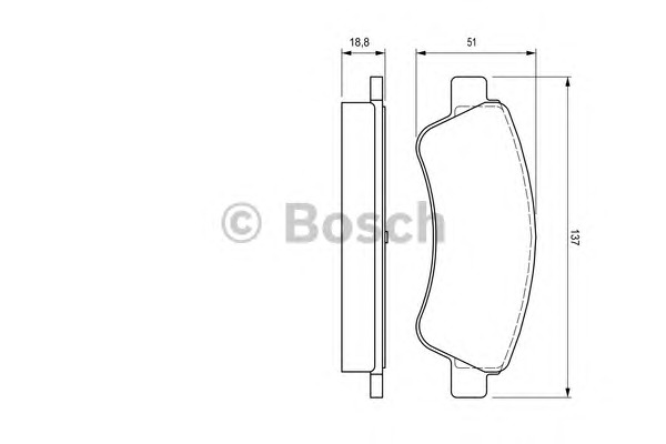 BOSCH Első fékbetét 0986424571_BOSCH