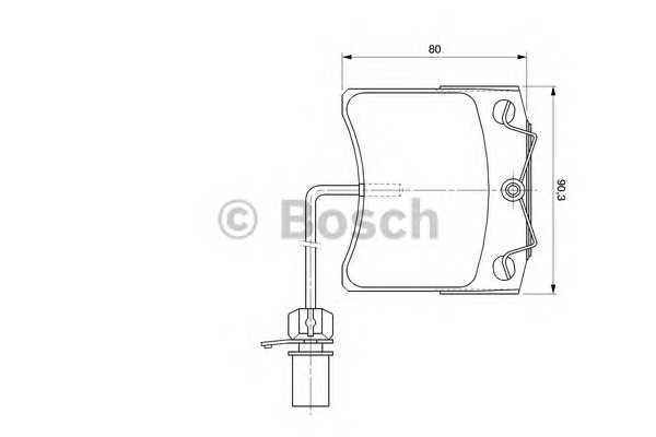 BOSCH Első fékbetét 0986424673_BOSCH