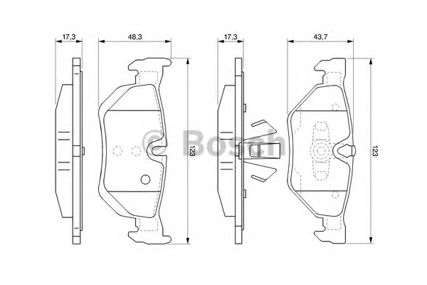 BOSCH Hátsó fékbetét 0986424821_BOSCH