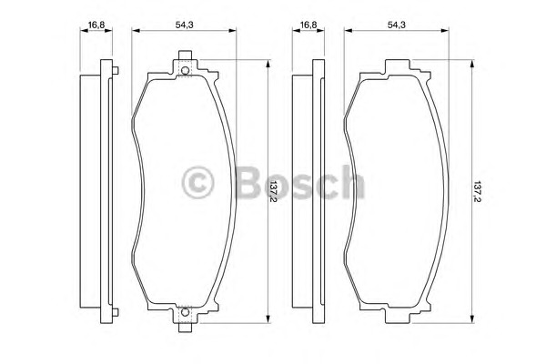 BOSCH Első fékbetét 0986461121_BOSCH