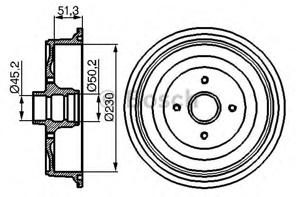 BOSCH Fékdob 0986477011_BOSCH