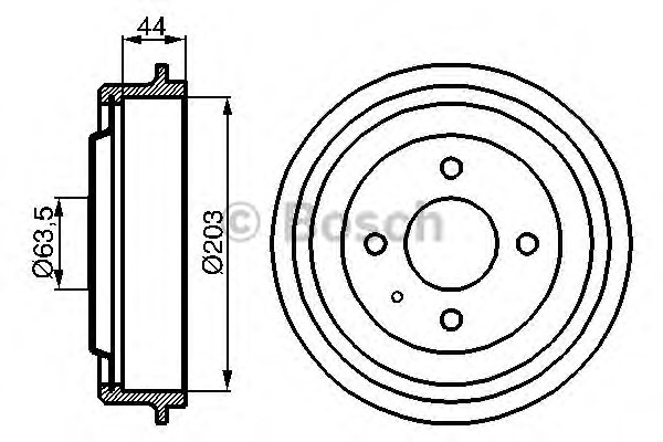 BOSCH Fékdob 0986477014_BOSCH