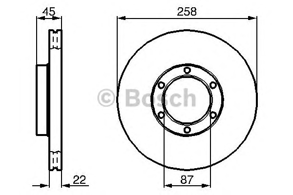 BOSCH Első féktárcsa 0986478271_BOSCH