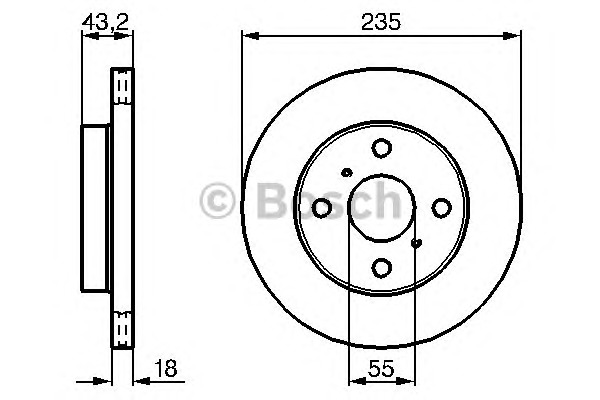 BOSCH Első féktárcsa 0986479B92_BOSCH