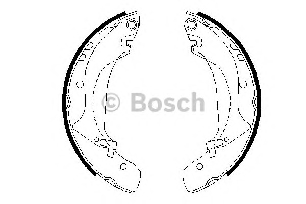 BOSCH Fékpofa 0986487642_BOSCH