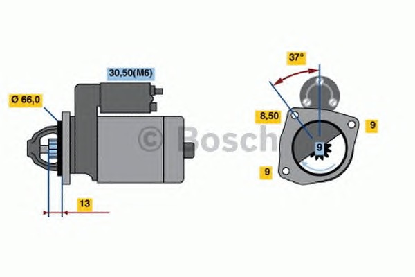 BOSCH Önindító 0001107411_BOSCH