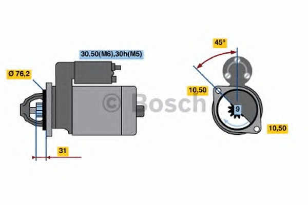 BOSCH Önindító 0001108063_BOSCH