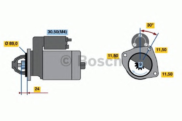 BOSCH Önindító 0001369017_BOSCH