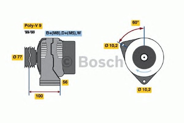 BOSCH Generátor 0123515500_BOSCH