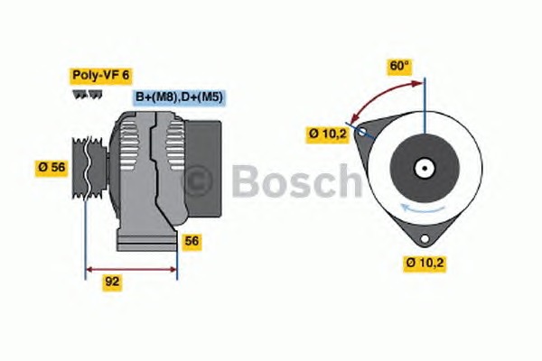 BOSCH Generátor 0123510075_BOSCH