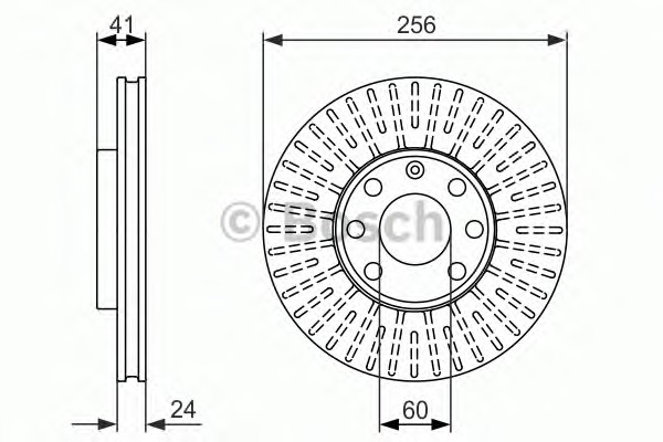 BOSCH Első féktárcsa 0986479855_BOSCH