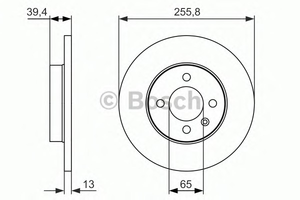 BOSCH Első féktárcsa 0986479856_BOSCH