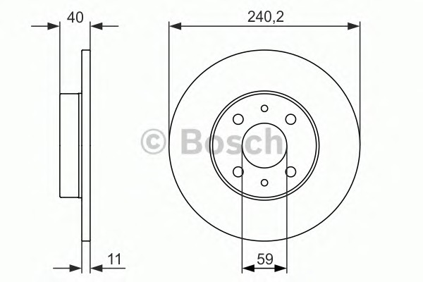 BOSCH Féktárcsa, mind 0986479857_BOSCH