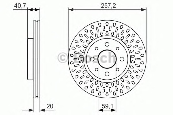 BOSCH Első féktárcsa 0986479875_BOSCH