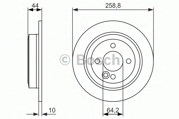 BOSCH Első féktárcsa 0986479886_BOSCH