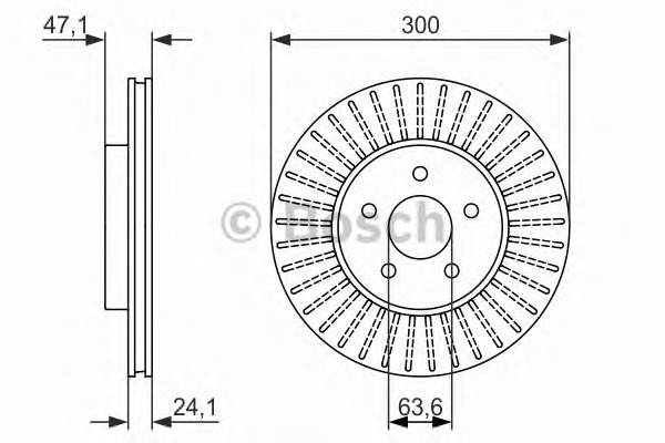 BOSCH Első féktárcsa 0986479899_BOSCH