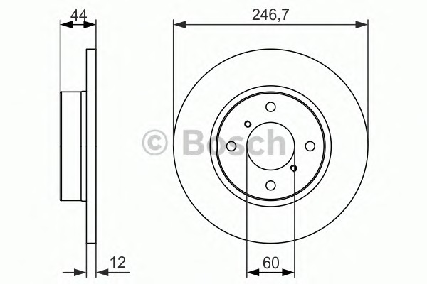 BOSCH Első féktárcsa 0986479901_BOSCH