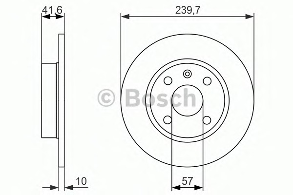 BOSCH Hátsó féktárcsa 0986479903_BOSCH