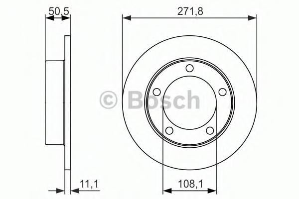 BOSCH Első féktárcsa 0986479904_BOSCH