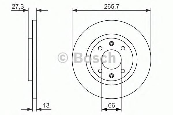 BOSCH Első féktárcsa 0986479909_BOSCH