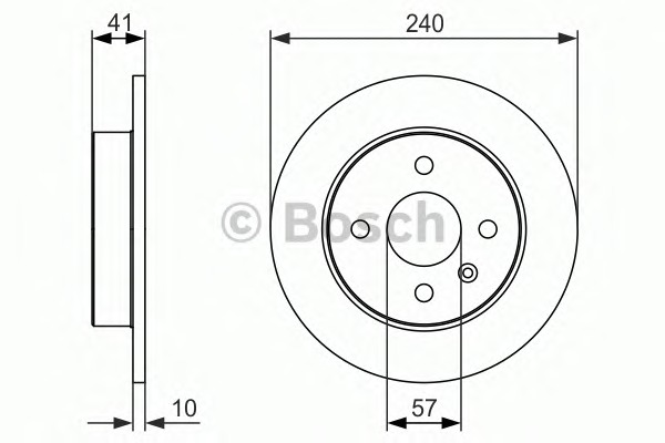 BOSCH Hátsó féktárcsa 0986479918_BOSCH