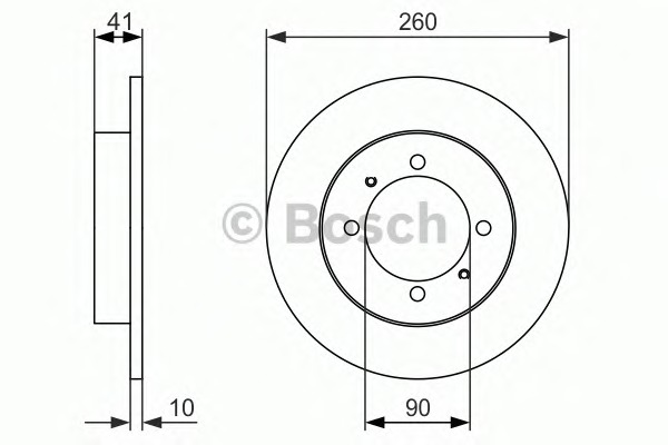 BOSCH Hátsó féktárcsa 0986479923_BOSCH