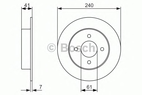 BOSCH Első féktárcsa 0986479944_BOSCH