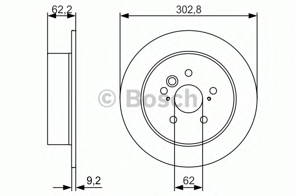 BOSCH Első féktárcsa 0986479978_BOSCH