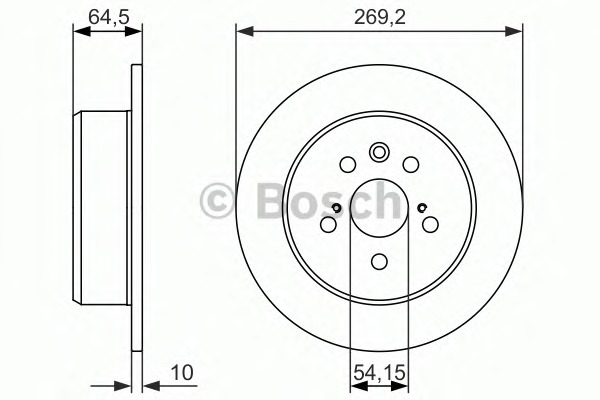 BOSCH Első féktárcsa 0986479992_BOSCH